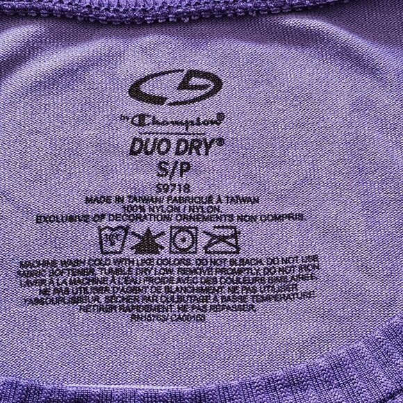 Champion Duo Dry Long Sleeve, Set of 2, Size Small, Purple and Black - Picture 13 of 14